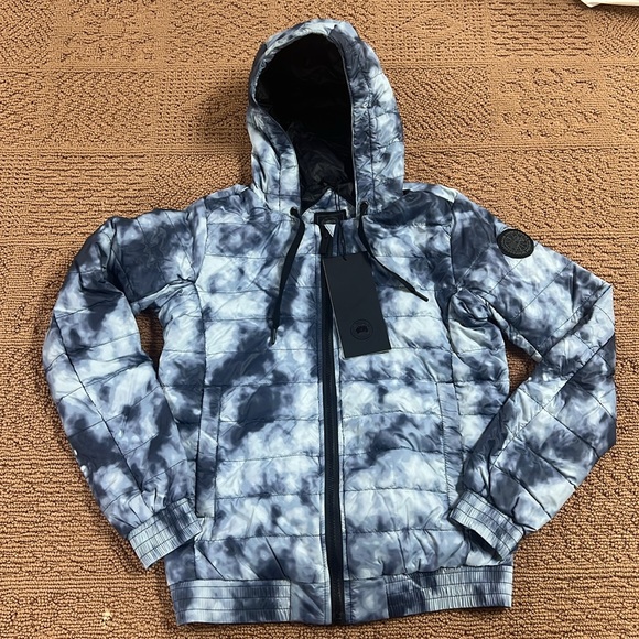 NWT CANADA GOOSE RICHMOND DOWN HOODED PUFFER JACKET IN HAZE PRINT - Picture 5 of 15